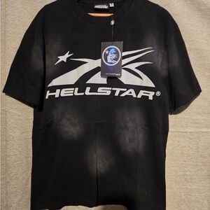Black HELLSTAR Gel Logo T-Shirt